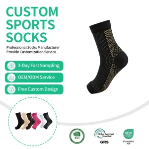 Bamboo Men’s Casual Socks Anti Slip Breathable and Anti Bacterial Woven Technique for Everyday Use
