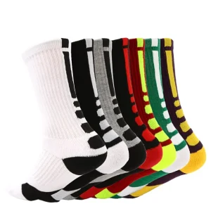 Basketball Sports Socks Performance Thick Cushioned Sport Training Running Compression Crew Sock