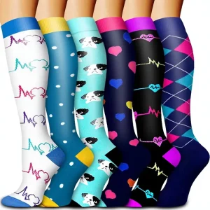 BiLu Custom Daily Wear High Cut Socks for Women and Men Support for Running Multi Color Sport Socks