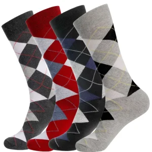 Bioserica Era Formal Men’s Thick Socks Large Sizes with Striped Patterns Trendy Suitable Styles Spring Seasons