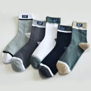 Bioserica Era Thick Cotton Men’s Thick Socks Mid Calf Sports Casual Socks Breathable Sweat Absorbent Socks