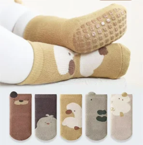 Bioserica Era Winter Breathable Casual Crew Baby Socks Newborn Anti Slip Grip Sustainable Eco Friendly