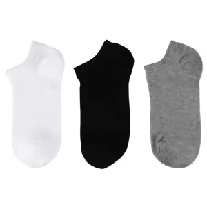 Black Ankle Socks Cotton Socks Breathable Women Men Socks