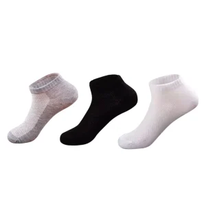 Black and White Gray Boat No Show Socks Men Socks Women Summer Boat Men Socks Women