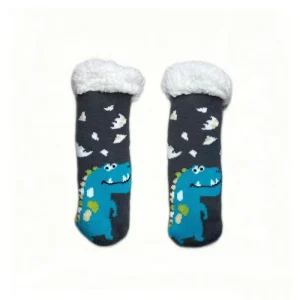 Boys Thermal Gingerbread Indoor Socks Home Wear Anti skid Polar Bear