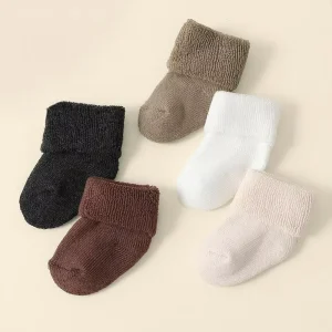 Breathable Anti-Bacterial Baby First Walkers Socks Sporty Cute Knitted Terry Sole