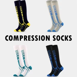 Breathable Compression Mid-calf Socks Professional Sport Socks