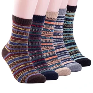 Breathable Compression Sporty Thermal Warm Crew Winter Boot Socks for Men & Women