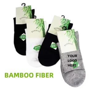 Breathable Custom Logo Trade Custom Thick Socks Mens Crew Bamboo Sock