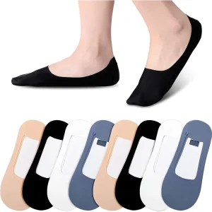 Breathable Invisible Girl Women Non Slip Thin Low Cut Colorful Socks