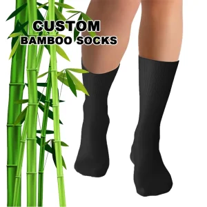 Breathable Organic Business Bamboo Fiber Custom Design Unisex Work Custom Color Men Bamboo Socks