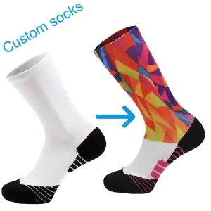 Breathable Sustainable Quick Dry Cycling Custom Men’s Women Long Sporty Socks
