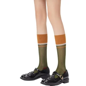 Breathable Thin Silk Stocking Women Long Midi Knee Calf Socks Summer