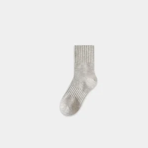 Breathable White Cotton Men’s Casual Sports Socks Anti Slip Daily Formal Business Socks