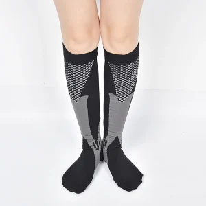 Breathable Young Girls Tube Outdoor Sports Custom Compression Socks 20-30mmhg Unisex Long Soccer Stockings Nylon Knee High Socks