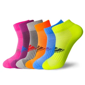 Bright Colors Custom Logo Sports Ankle Running Socks Men