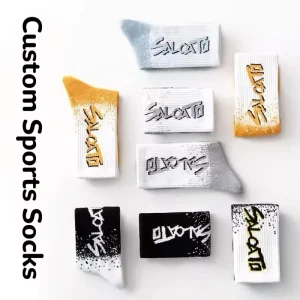 Bulk Custom Men’s Autumn Crew Basketball Socks with Bottom Logo Position Elite Cotton Breathable Quick Dry