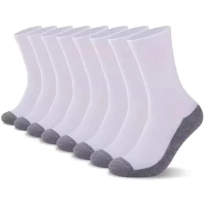 Bulk Custom Thick Men’s Sports Socks Cotton Crew Cushion Performance Rib Arch Support Outdoor Socks