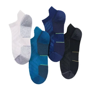 Bulk Jacquard Ankle Socks Breathable Moisture Wicking Running Tennis Socks for Women Men With Tab