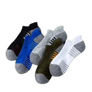 Bulk Terry Cushioned Sports Ankle Socks Cotton Athletic Running Fitness Socks for Men