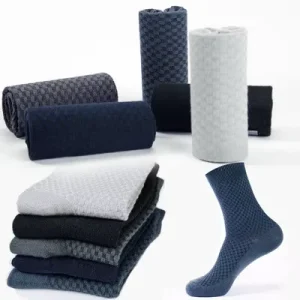 Business Men Bamboo Socks Tear-resistant Breathable Casual Socks Ultra-thin Coolest Man Socks