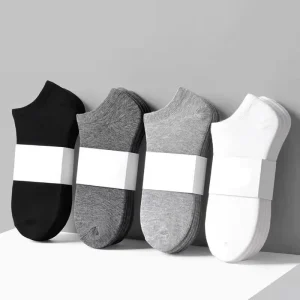 CMAX OEM Spandex Cotton Disposable Men Women Socks Black White Grey Mix Color Ankle Solid Ready Socks
