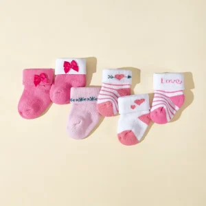 Candy Color Baby Newborn Thick Terry Warm Socks for Girls Autumn Winter Short