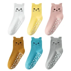 Carton Dot Cute Pilate Socks Indoor Anti Slip Socks