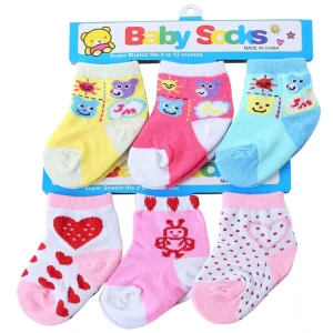 Cartoon Animal Pattern Cotton Infant Socks