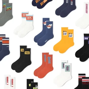 Cartoon Crew Men Colorful Custom Tube Socks