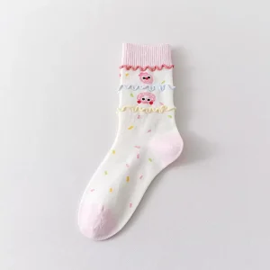 Cartoon Korean Fashion Thin Summer Cotton Socks for Toddlers Cute Crew Style Funny Animal Design Soft Breathable Anti Slip Ankle