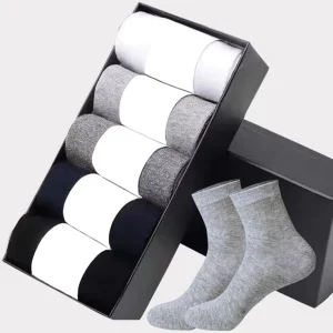 Casual Business Comfortable Crew Short Anti-Slip Summer Socks for Men
