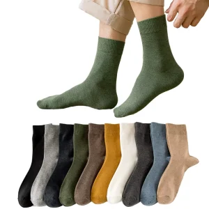 Casual Cotton Socks for Men Business Mid Calf Length for Autumn Sublimation Design Perfect Gift From Manufacturer