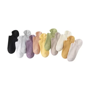 Casual Cotton Spandex White Sports Socks for Men Non Slip Plaid Bottom Cushioned Standard Fall Style