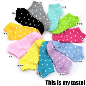 Casual Floral Pattern Thin Cotton Hosiery Comfortable White Low Ankle Invisible Color Socks for Women Adults