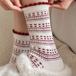 Casual Korean Soft Striped Crewneck Socks Colorful Disposable Crewneck Socks Cute Logo Set Foot Socks Women Daily Use