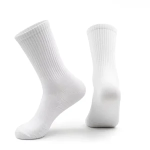 Casual Mid-calf Socks Socks Casual Long Elastic Solid Color Cotton Socks Summer Combed Cotton White Mid-Calf Socks Cotton Socks