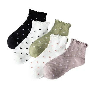 Casual Oem Service Knitted Socks Women Support Custom Womens Socks Ankle Cotton Designer Socks for Women
