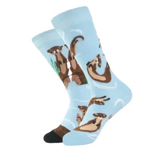 Casual Socks Custom Novelty Animal Crew Socks Anti Bacterial Cotton Socks Unisex Socks for Spring