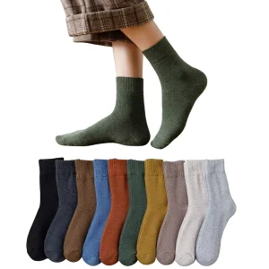 Casual Spandex Polyester Daily Bottom Socks for Men Business Mid Calf Length Autumn Sublimation Design Perfect Gift Manufacturer