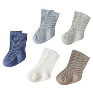 Children Baby Boy Socks Warm Cute Autumn Style Breathable Comfortable Casual Solid Color Stripe Cotton/Spandex Sock