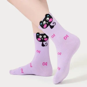 Children’s Autumn Combed Cotton Knitted Cute Cartoon Design Unisex NO SHOW Breathable Sweat Absorbent Socks
