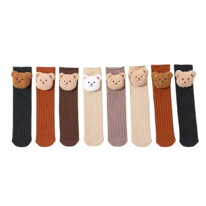 Children’s Cartoon Design Baby Socks Adorable Comic Style Kids’ Stockings