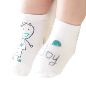 Children’s Cartoon Socks for Girls and Boys Primary School Students Spring Summer Autumn 100% Cotton