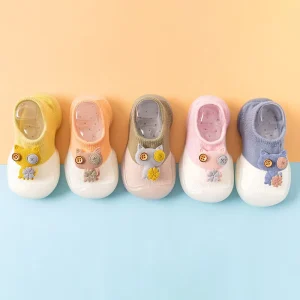 Children’s Casual Shoes and Socks for Spring Fall Waterproof Non-Slip Breathable Design Home Use for Baby Toddler Boys Girls