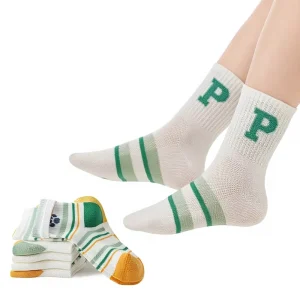 Children’s Cute Boneless Thin Cotton Socks Summer Mesh Breathable Sweat absorbent Deodorant Crew Mid tube Boys Girls