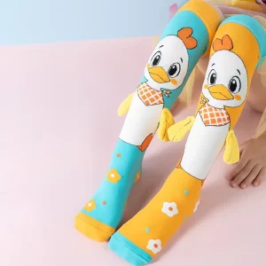 Children’s Cute Mid-Calf Socks Jacquard Breathable Three-Dimensional Cartoon Pattern Knitted Standard Thickness Small Medium