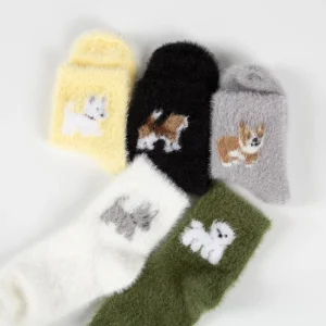Children’s Cute Plush Socks High Quality Cotton Blend Thick Autumn Animal Designs Funny Warm