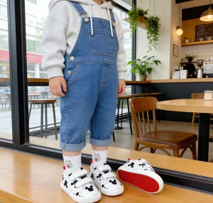 Children’s Mickey Polka Polka Sneakers – Children’s White Casual Leather Shoes