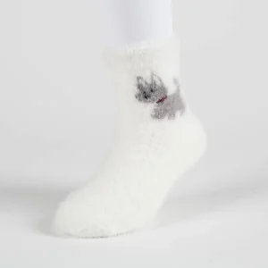 Children’s Plush Thick Ankle Socks Spandex Polyester Cotton Blend Cute Animal Design Eco-Friendly Quick Dry Casual Sport Style